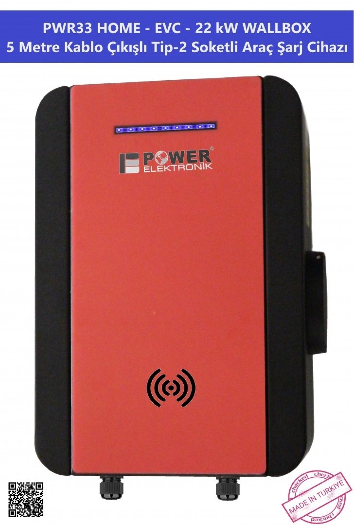 PWR33 Home -EVC-22 kW Wallbox
